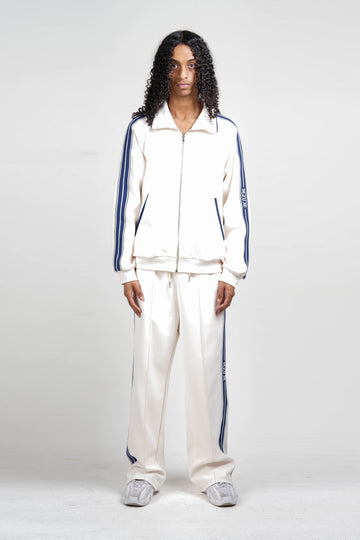 Deluxe Marque Track Jacket Mens: Cream