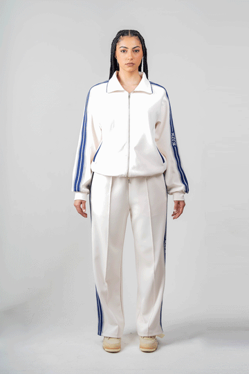 Deluxe Marque Track Jacket Woman : Cream