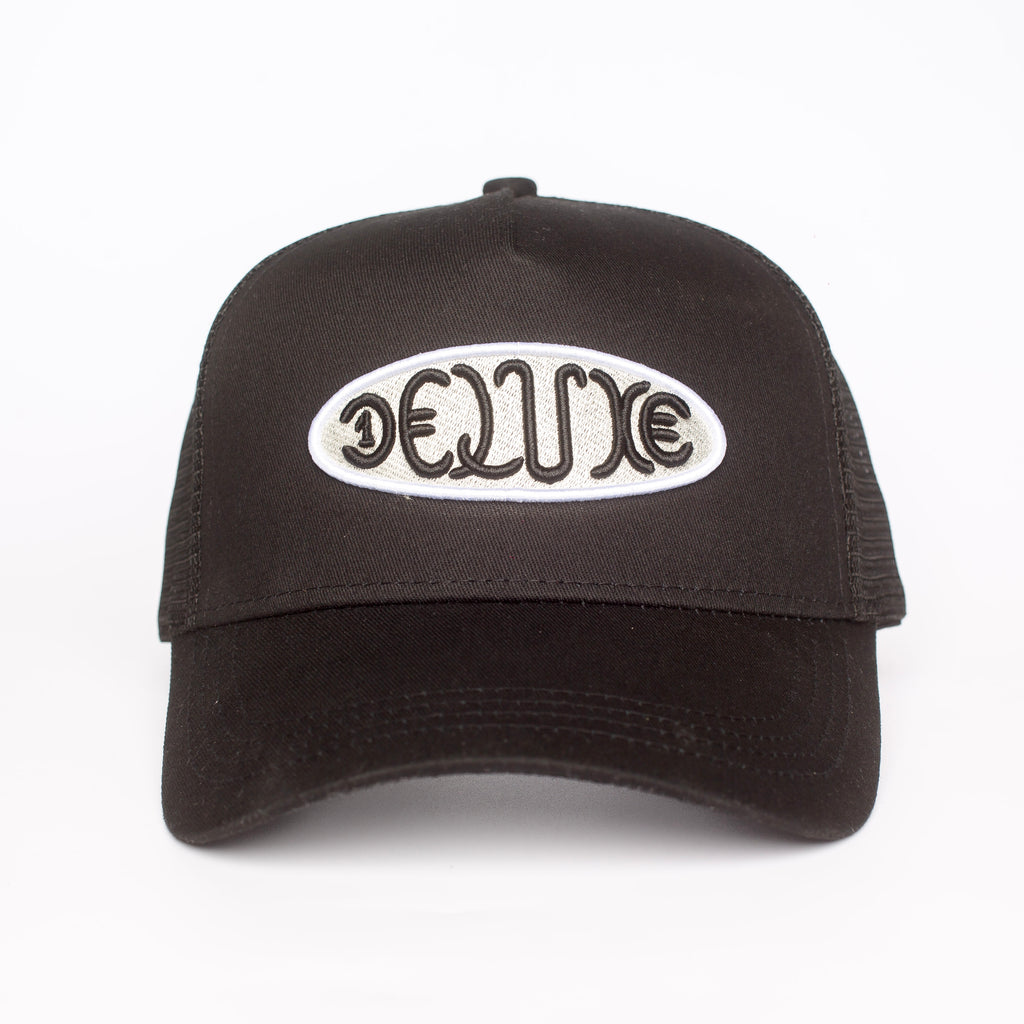 DELUXE SNAP CAP : BLACK/WHITE