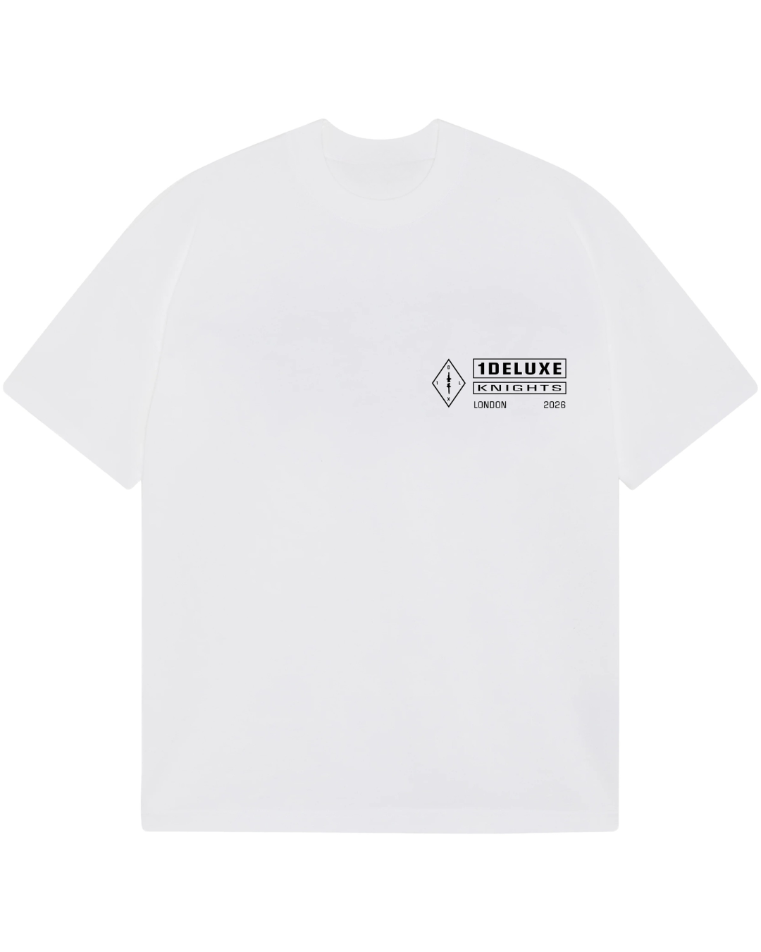 1DELUXE KNIGHTS LONDON WHITE T-SHIRT