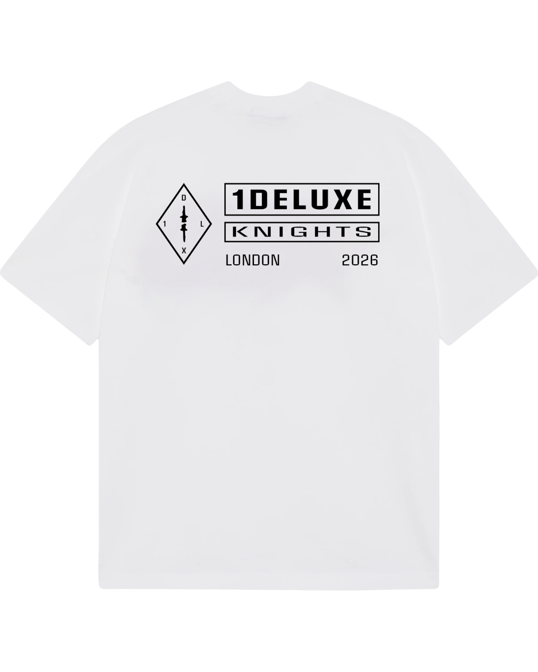 1DELUXE KNIGHTS LONDON WHITE T-SHIRT