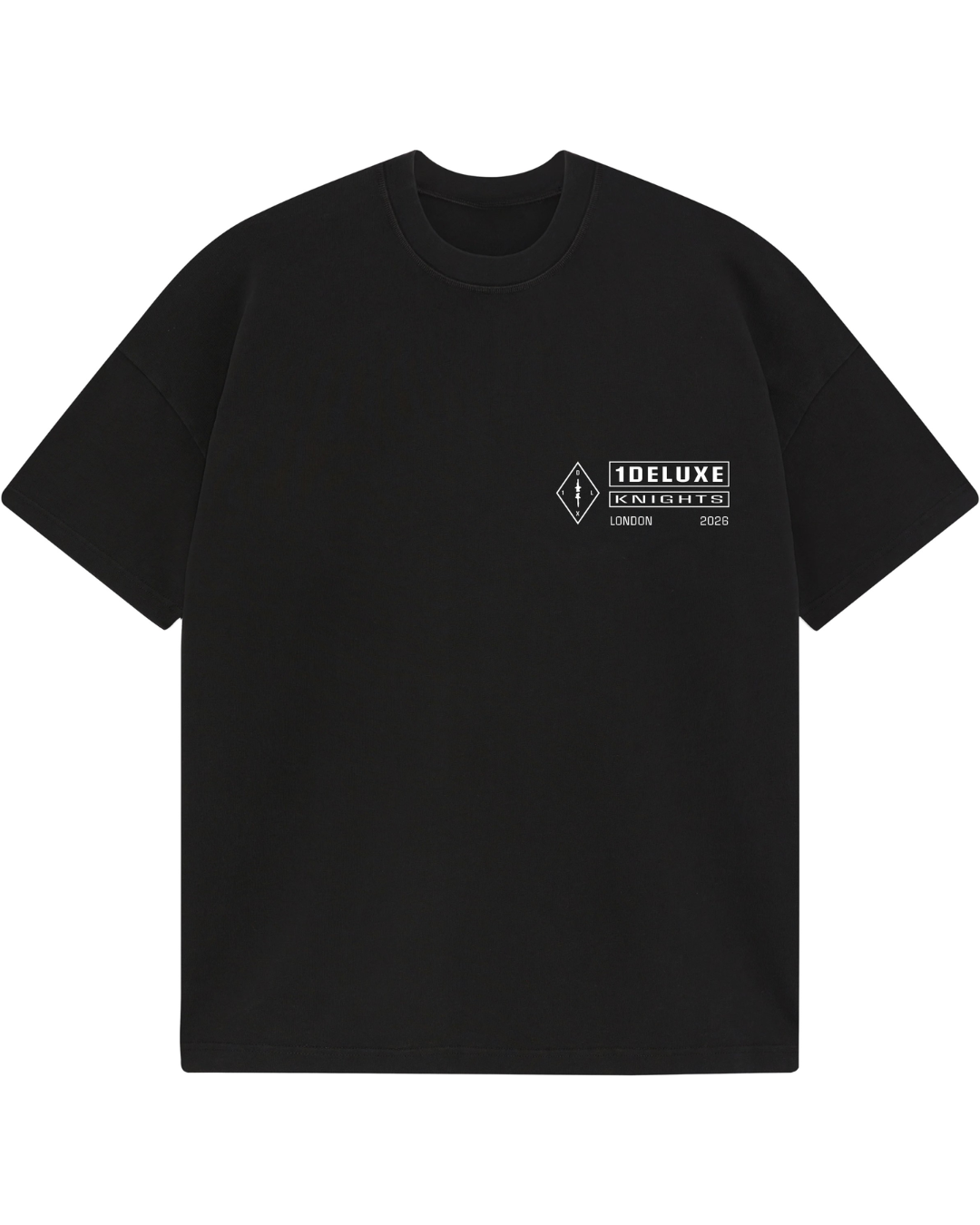 1DELUXE KNIGHTS LONDON BLACK T-SHIRT