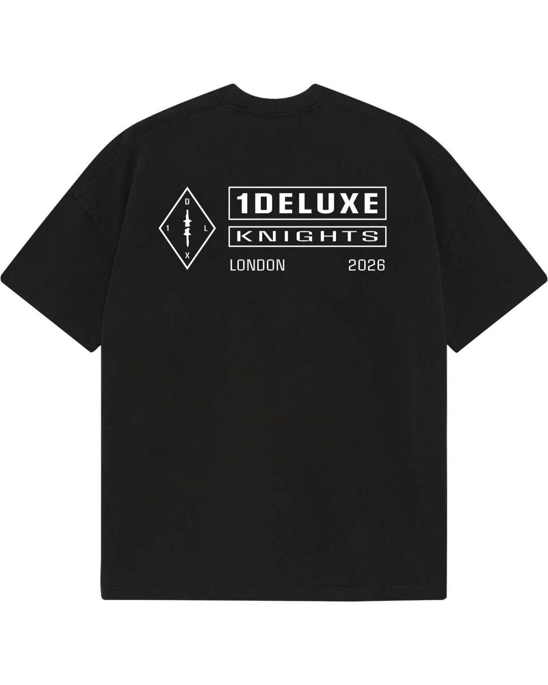 1DELUXE KNIGHTS LONDON BLACK T-SHIRT