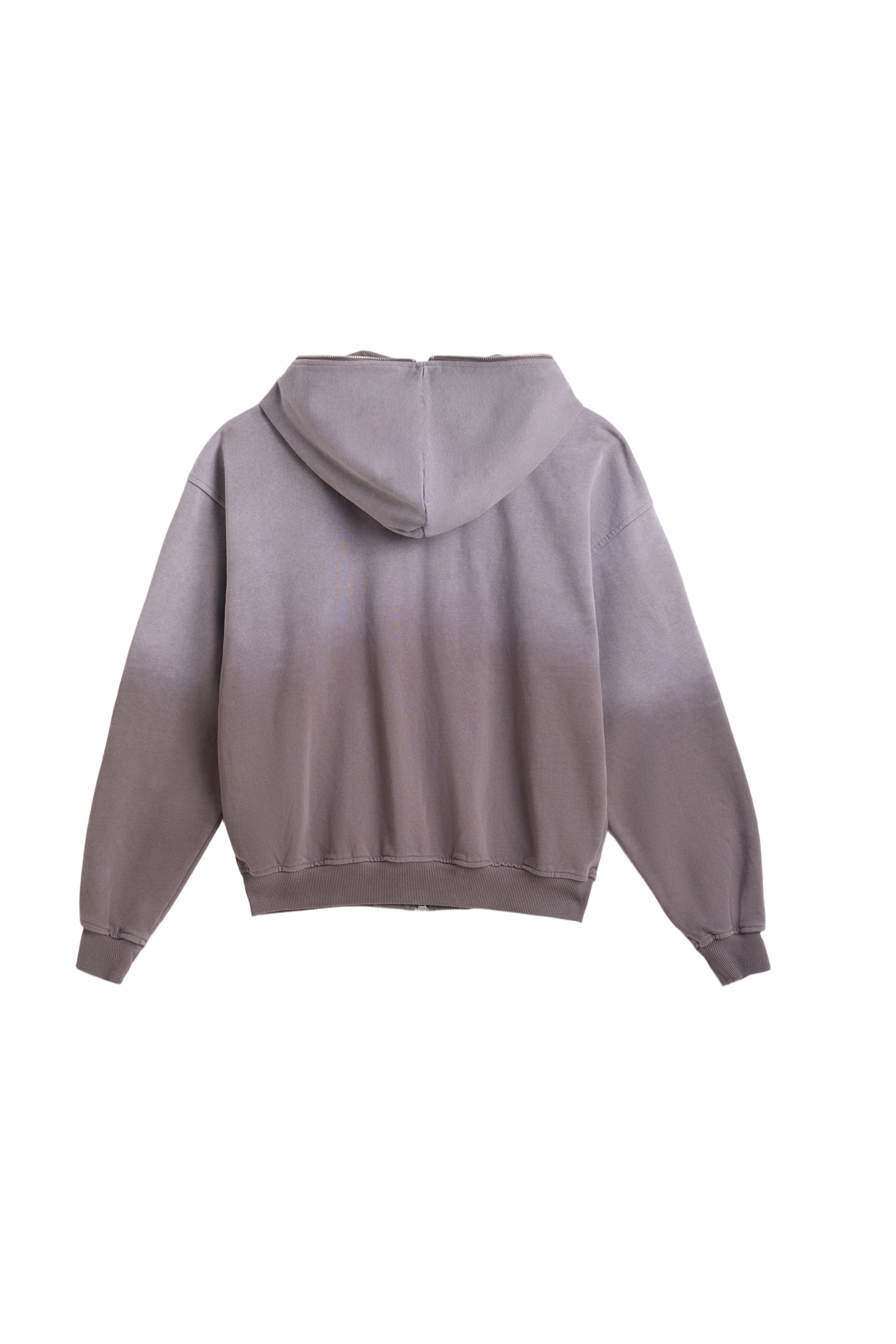 1DELUXE GREY FADE HOODIE
