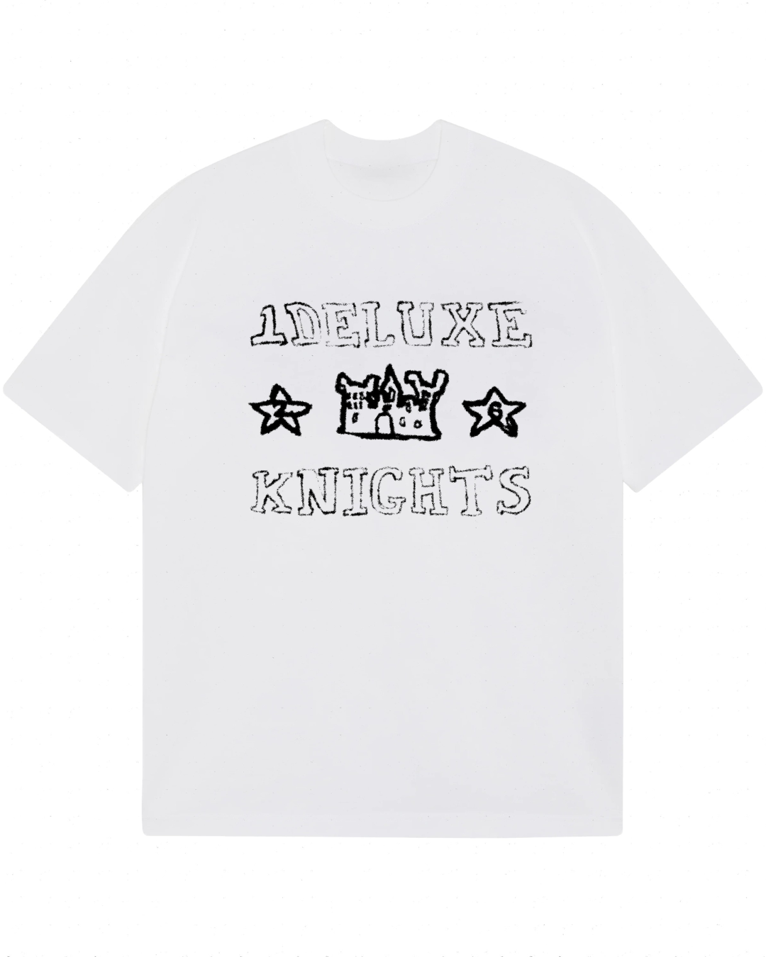 1DELUXE KNIGHTS CASTLE WHITE T-SHIRT