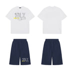 1Deluxe Blue Static Shorts Set