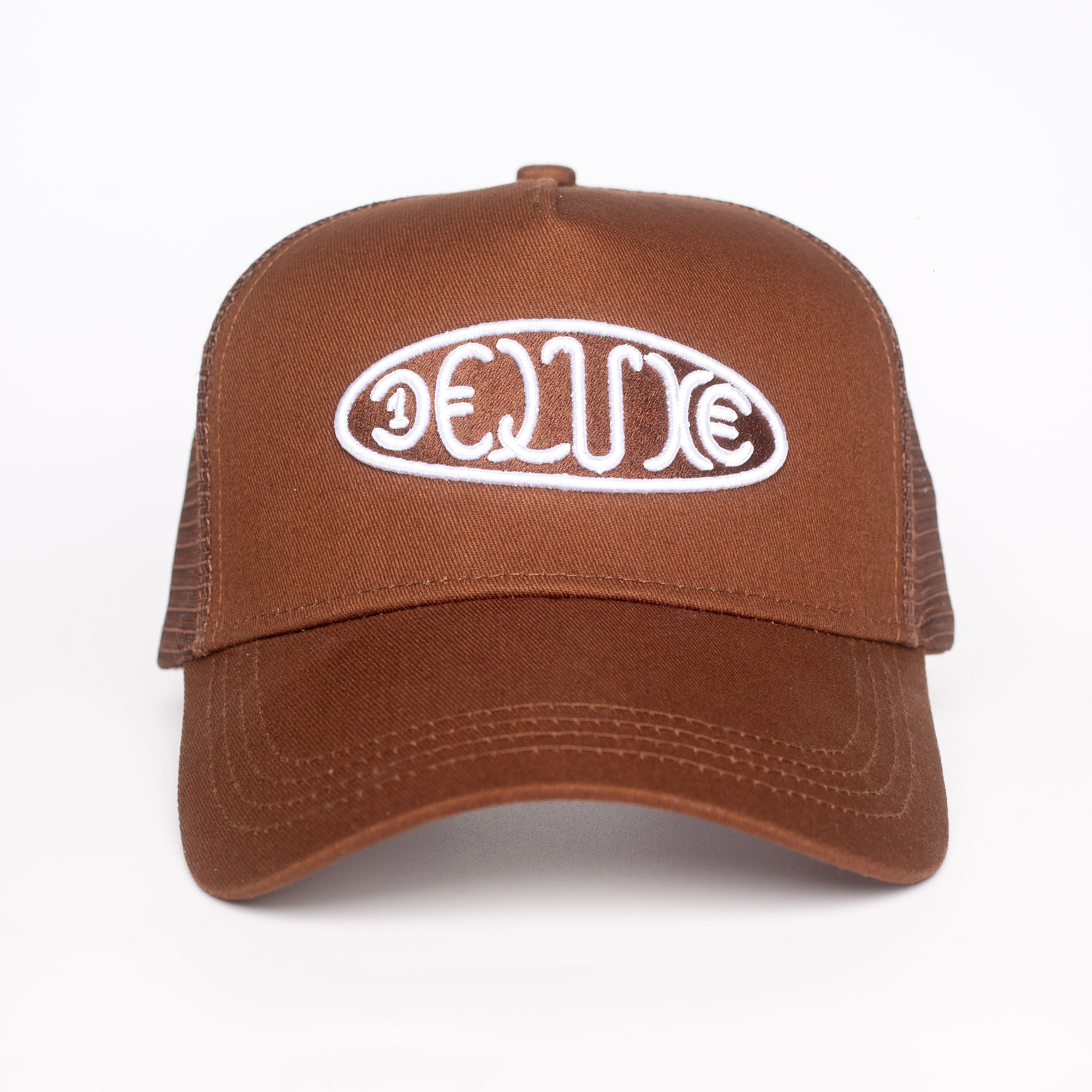 DELUXE SNAP CAP : BROWN/WHITE