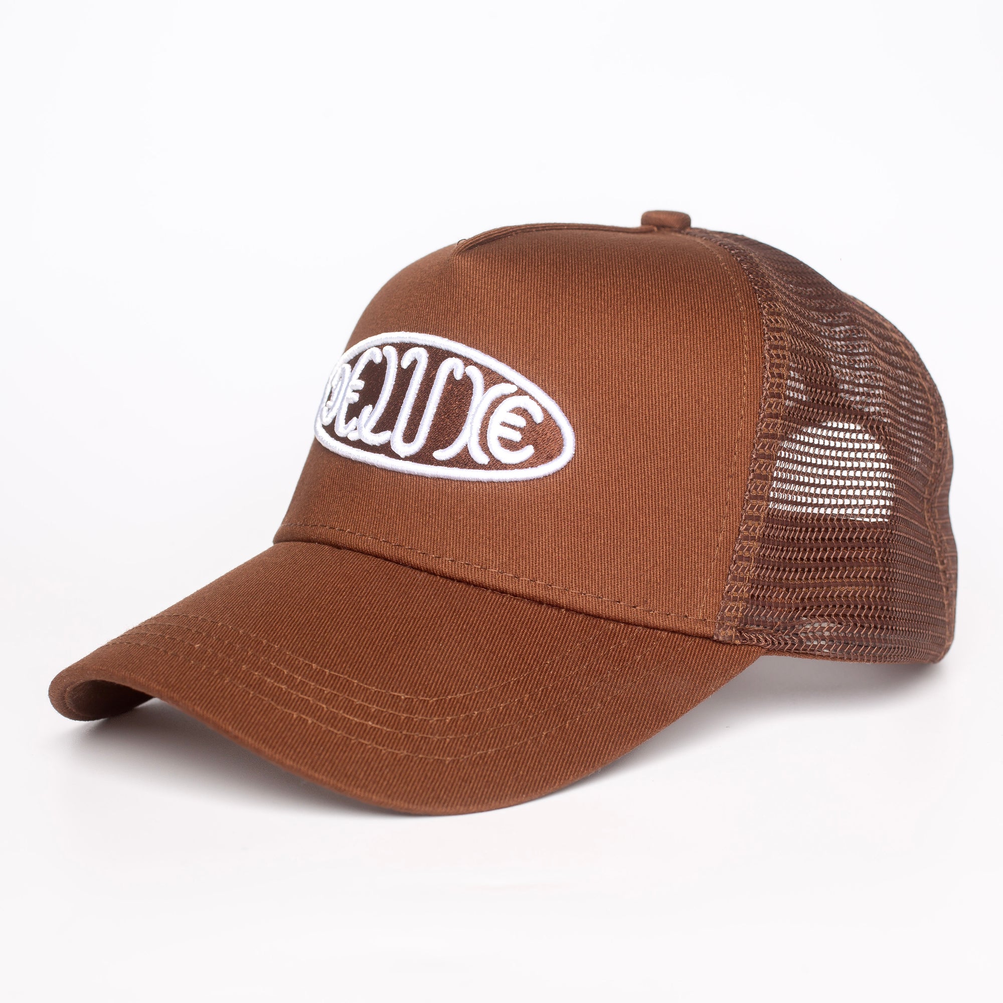 DELUXE SNAP CAP : BROWN/WHITE