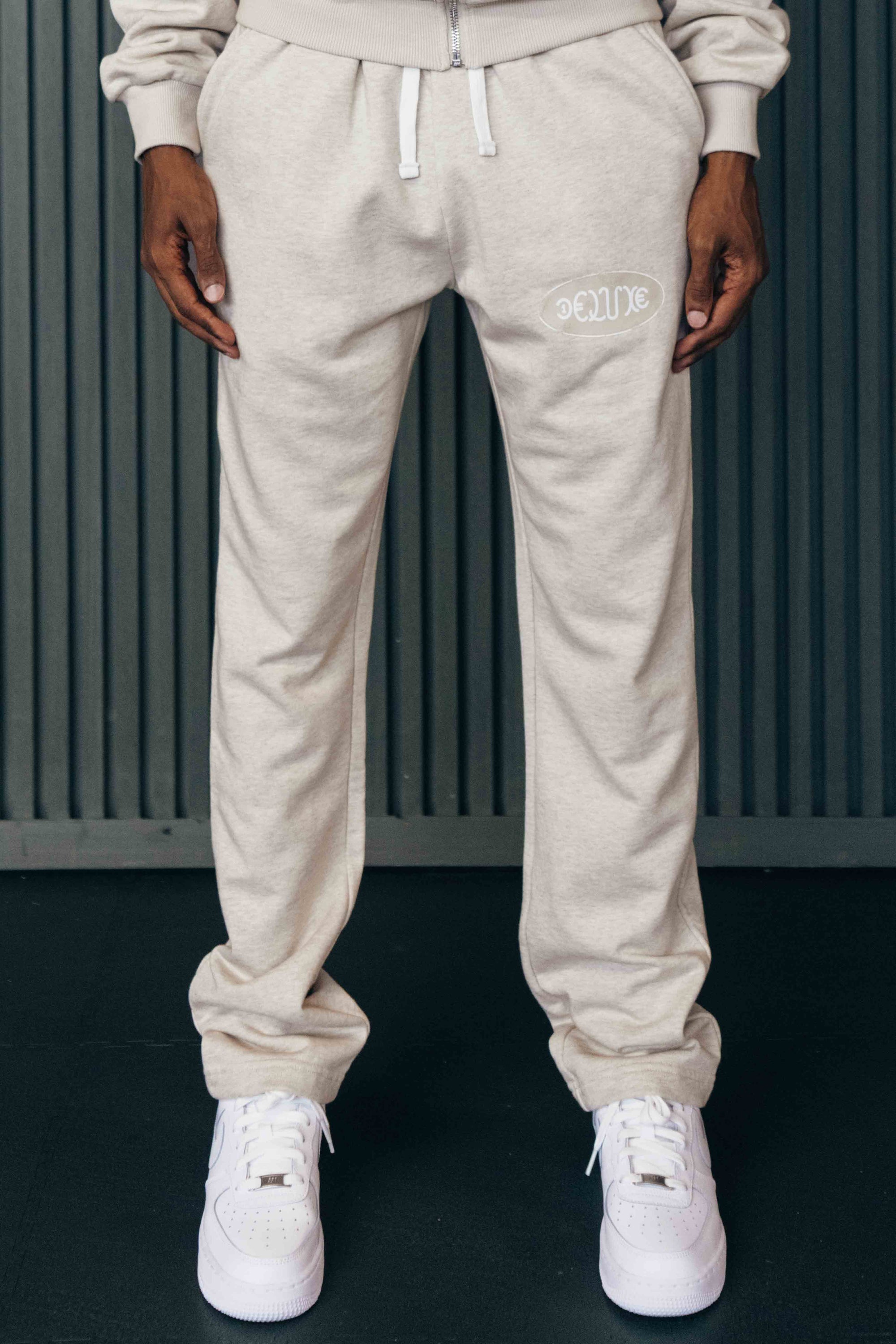 JOGGER BOTTOMS: LIGHT GREY