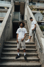 1Deluxe Grey Static Shorts Set