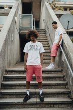 1Deluxe Pink Static Shorts Set