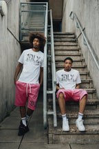 1Deluxe Pink Static Shorts Set
