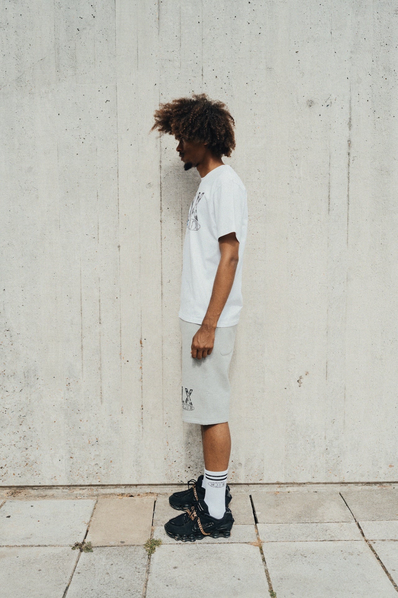 1Deluxe Grey Static Shorts Set