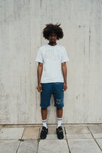 1Deluxe Blue Static Shorts Set