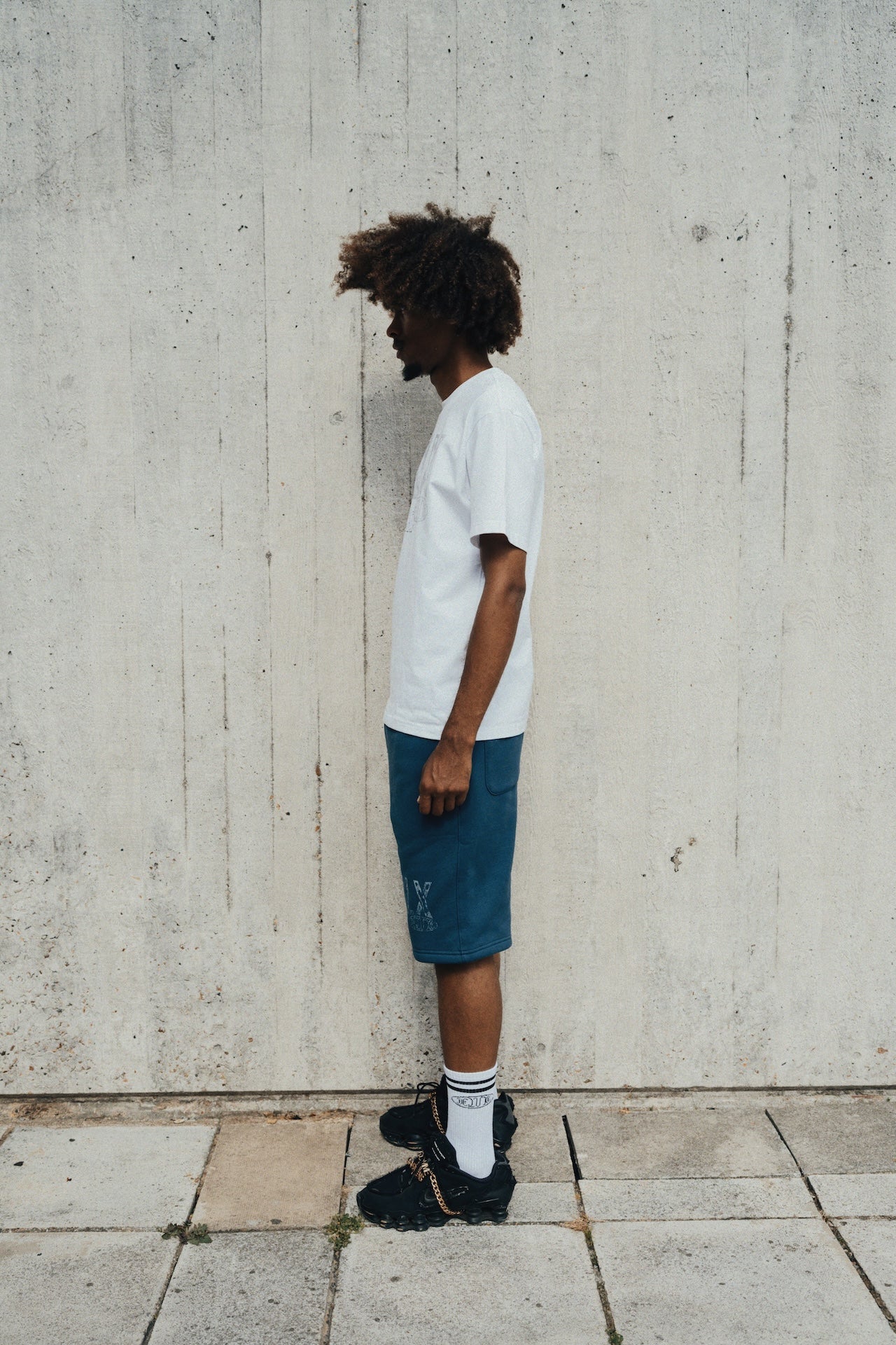 1Deluxe Blue Static Shorts Set