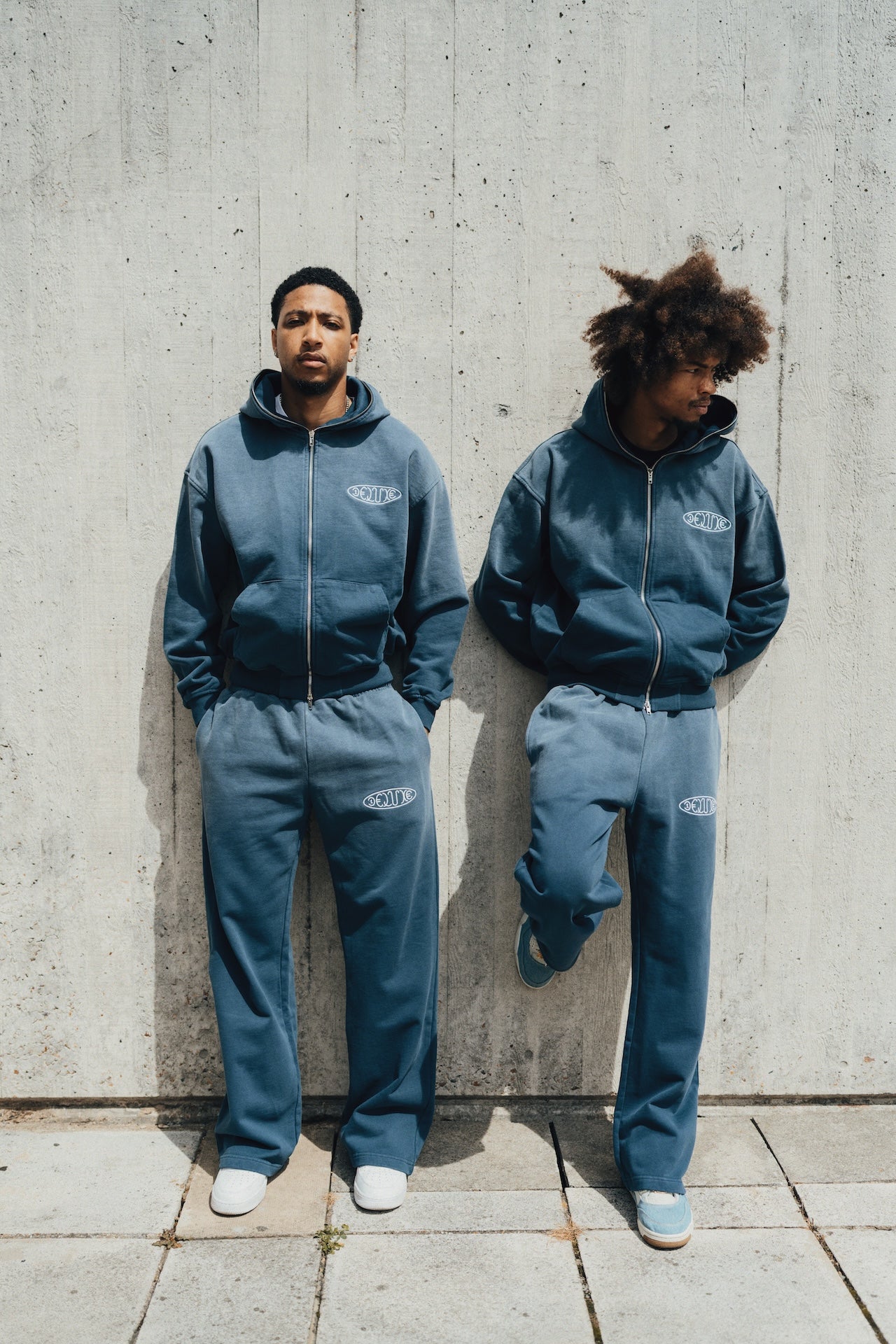 1DELUXE BLUE FADE JOGGERS