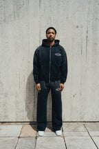 1DELUXE BLACK FADE HOODIE