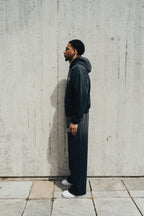 1DELUXE BLACK FADE HOODIE
