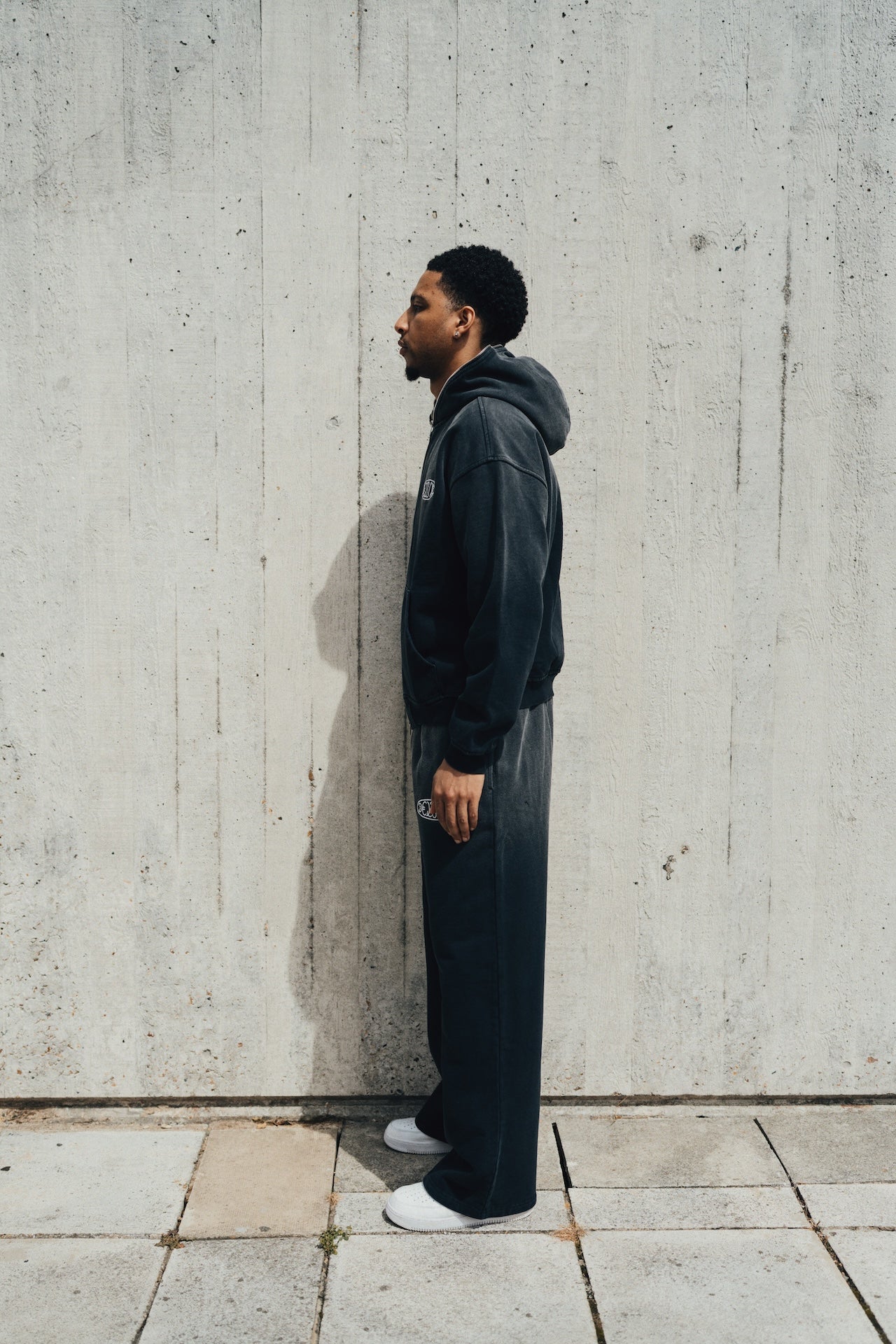 1DELUXE BLACK FADE HOODIE