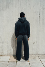 1DELUXE BLACK FADE HOODIE