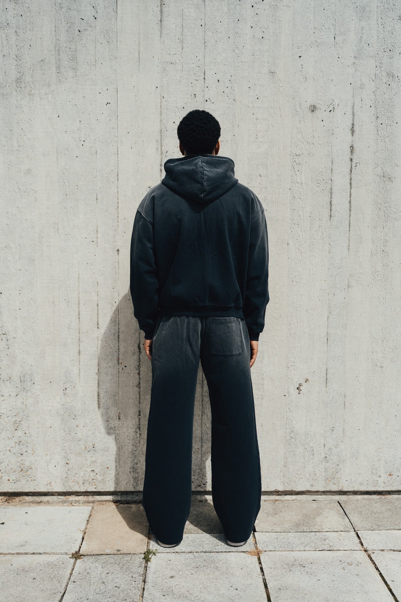 1DELUXE BLACK FADE HOODIE