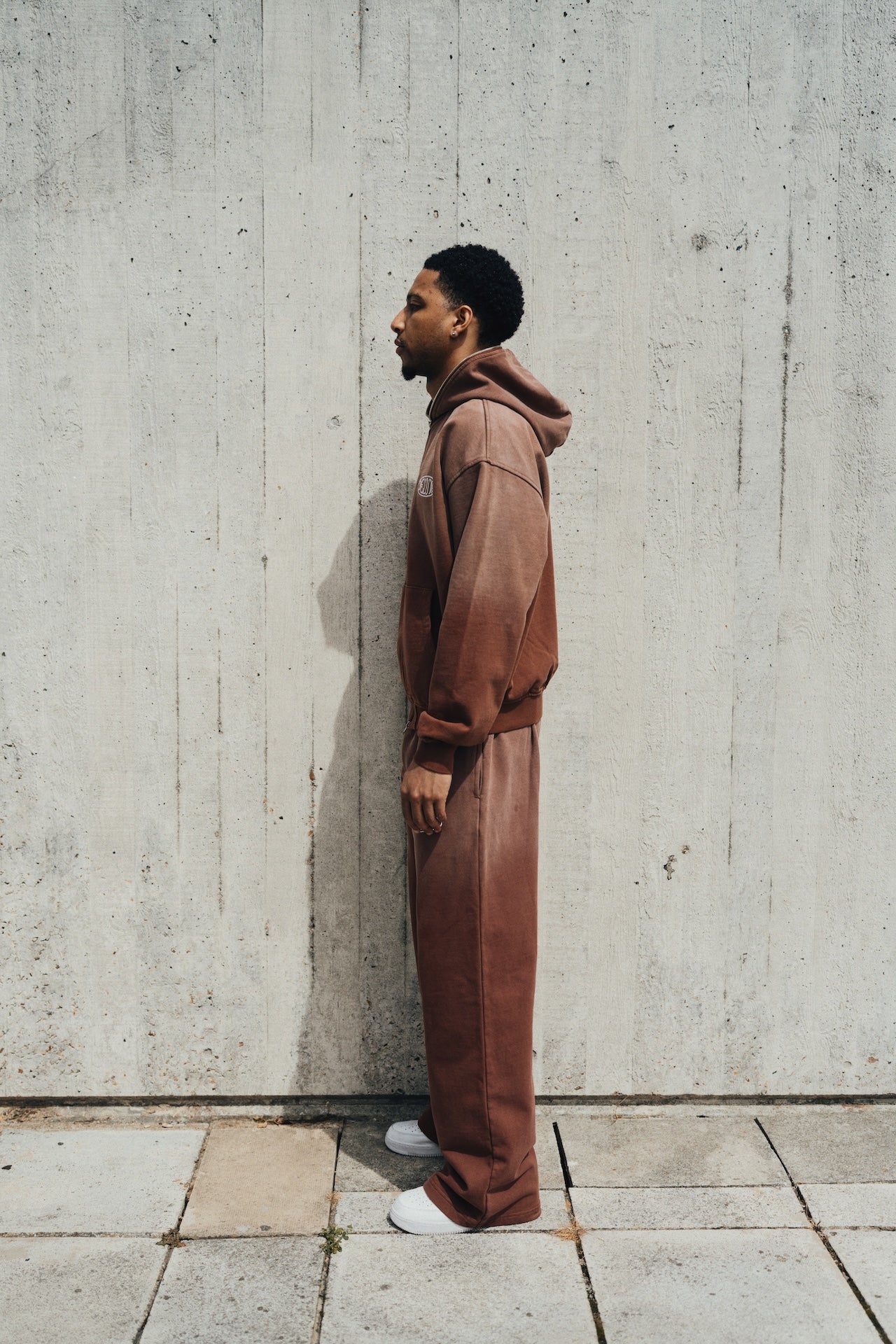 1DELUXE BROWN FADE HOODIE
