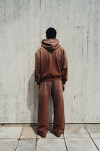 1DELUXE BROWN FADE JOGGERS