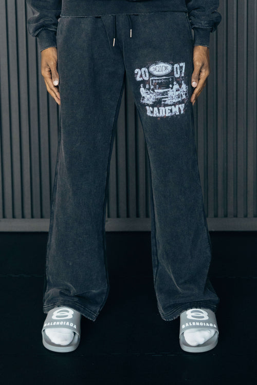 1DELUXE ACADEMY JOGGERS : BLACK