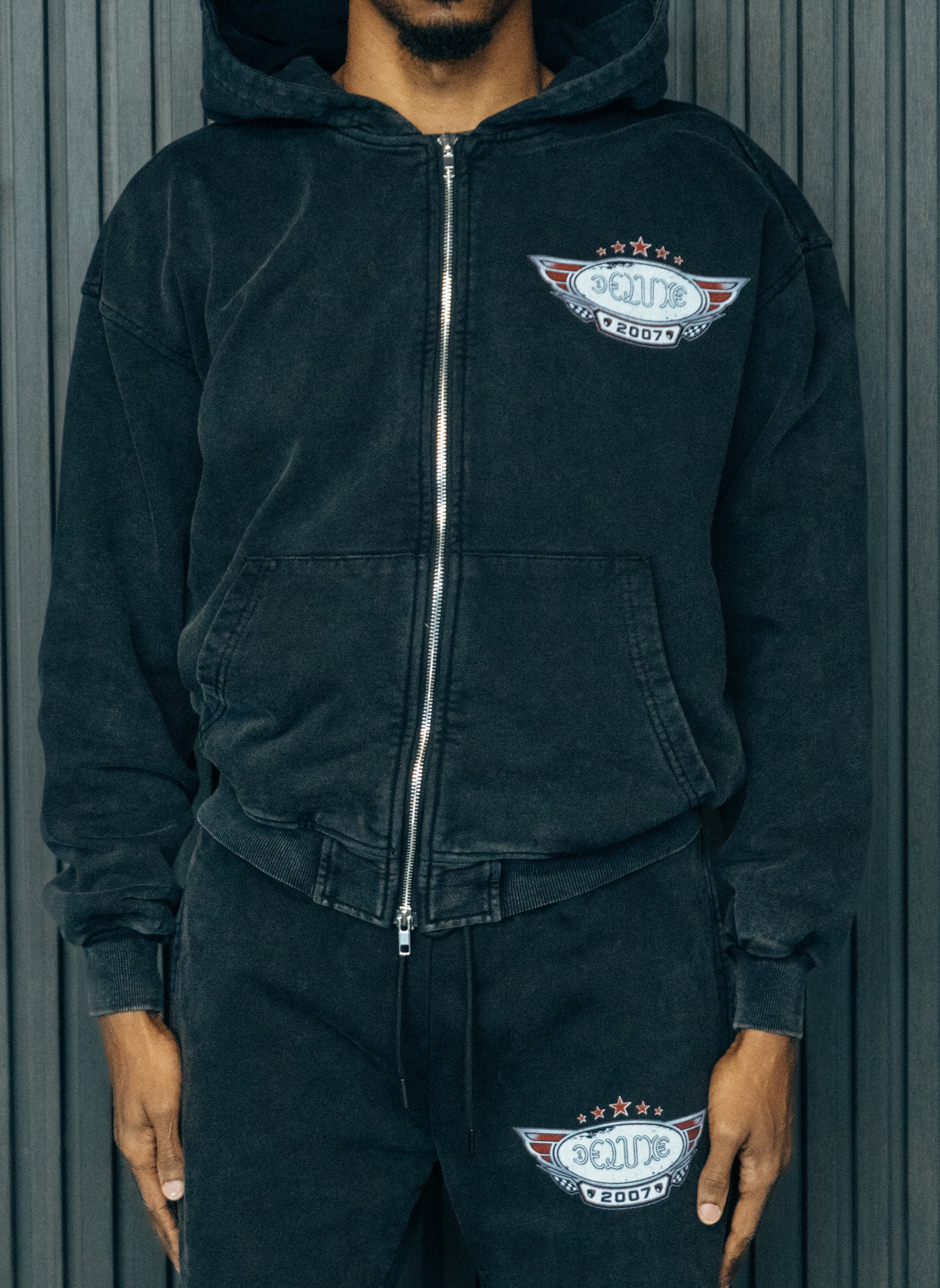 1DELUXE SOVEREIGN HOODIE : BLACK