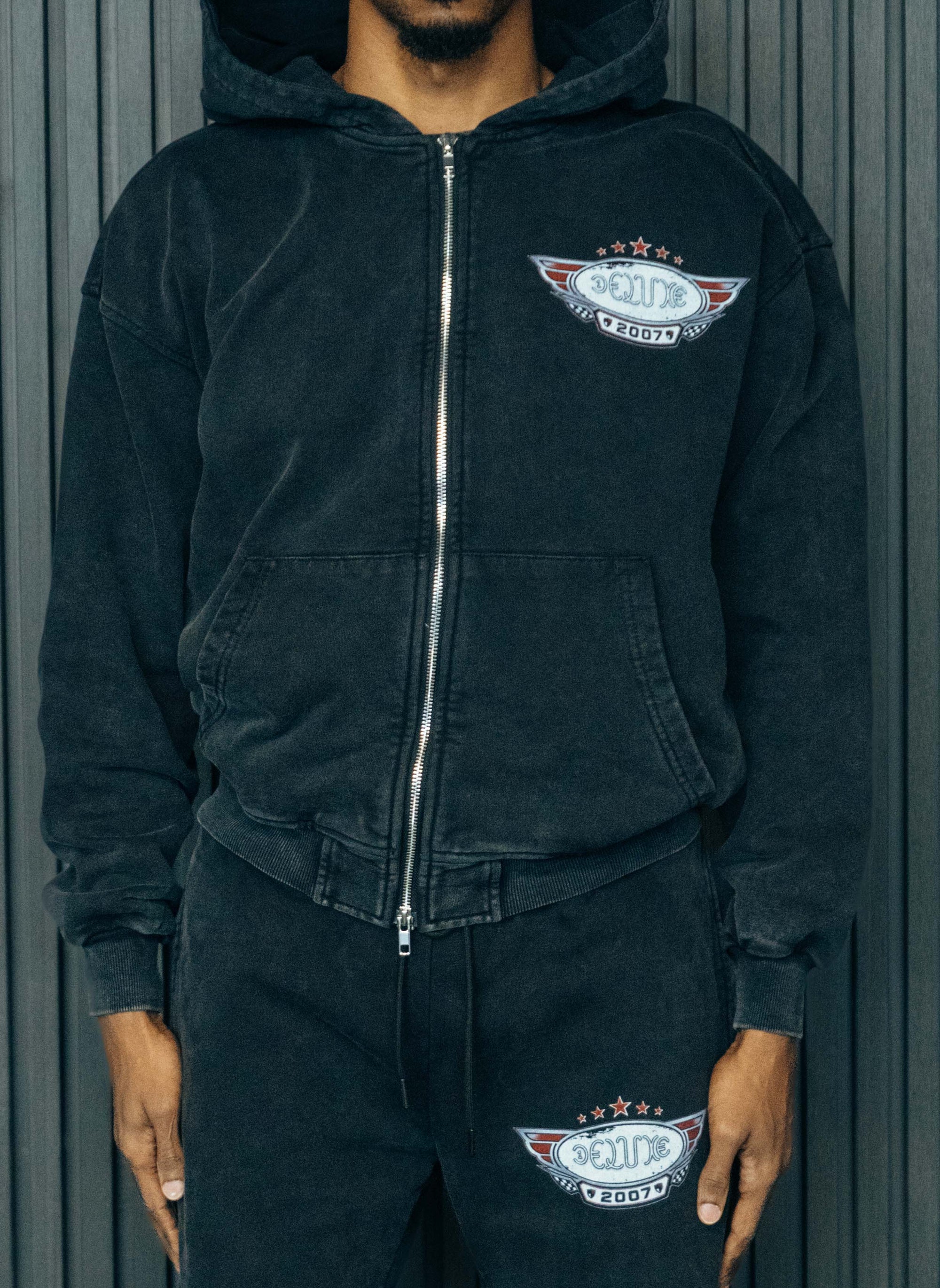 1DELUXE SOVEREIGN HOODIE : BLACK