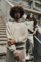 1DELUXE PULLOVER HOODIE: DESSERT SAND