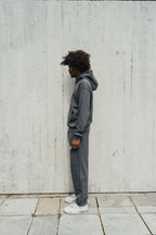 1DELUXE JOGGER BOTTOMS: CHARCOAL GREY