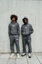 1DELUXE JOGGER BOTTOMS: CHARCOAL GREY