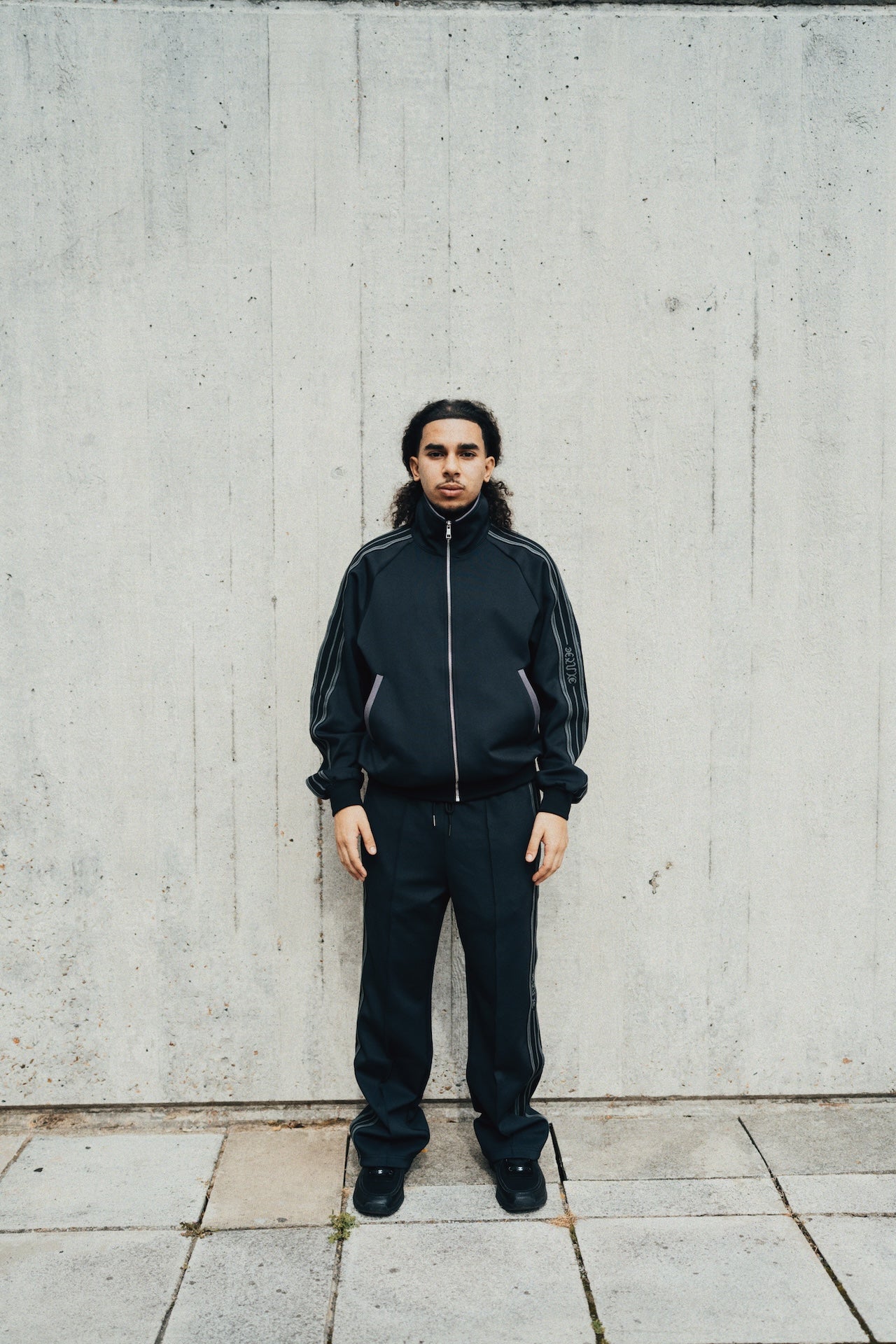 1DELUXE MARQUE TRACK JACKET BLACK