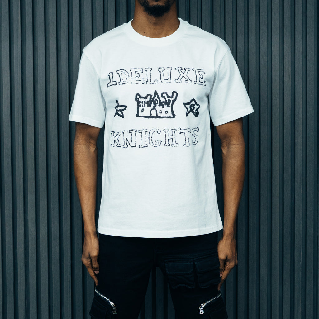 1DELUXE KNIGHTS CASTLE WHITE T-SHIRT