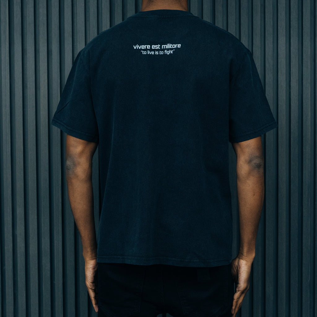 1DELUXE SHIELD BLACK T-SHIRT