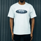 1DELUXE SHIELD WHITE T-SHIRT