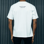 1DELUXE SHIELD WHITE T-SHIRT