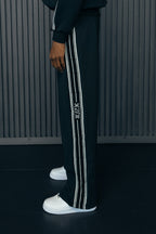 1DELUXE MARQUE JOGGERS MENS : BLACK