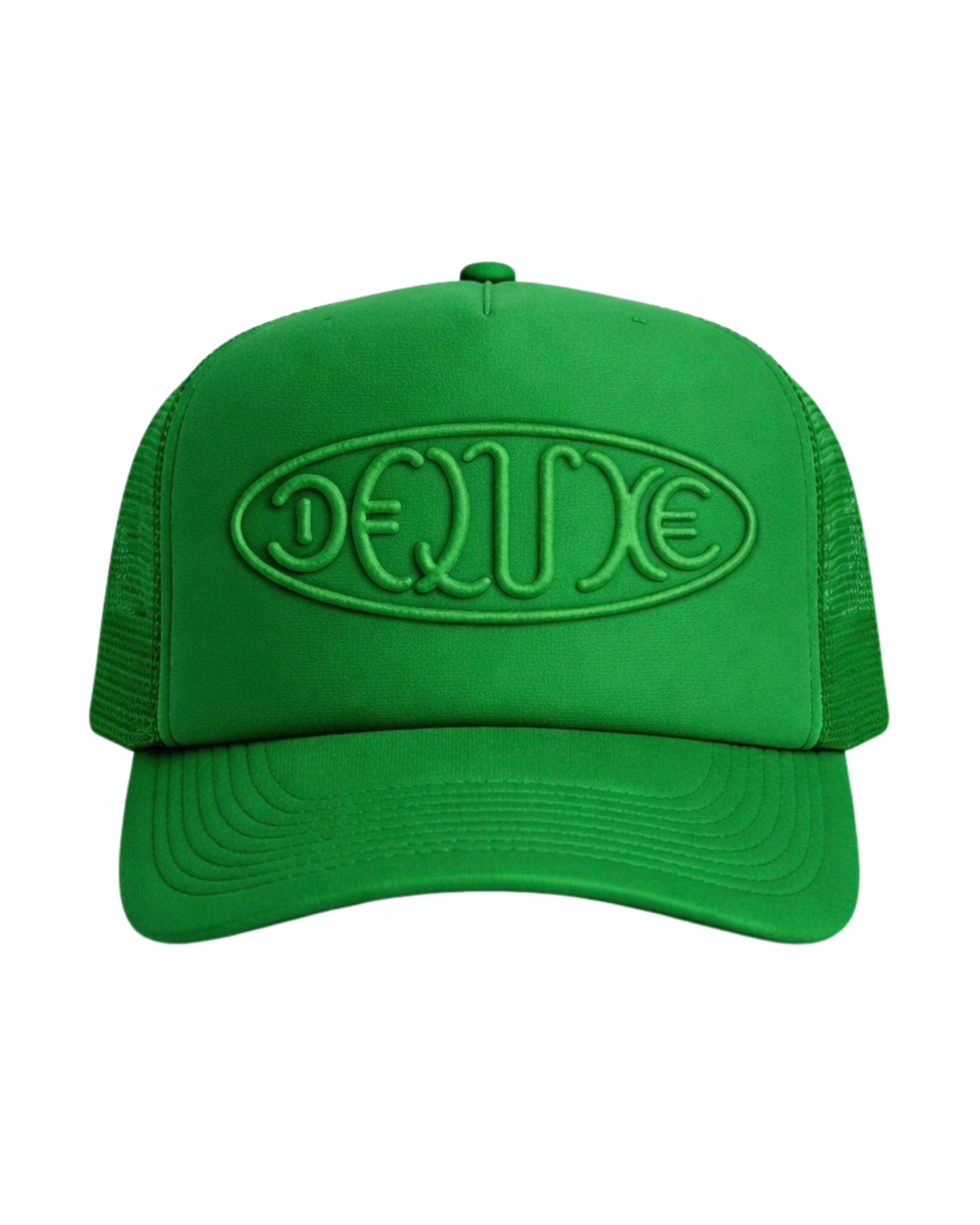 1DELUXE SNAPBACK TRUCKER HAT : GREEN