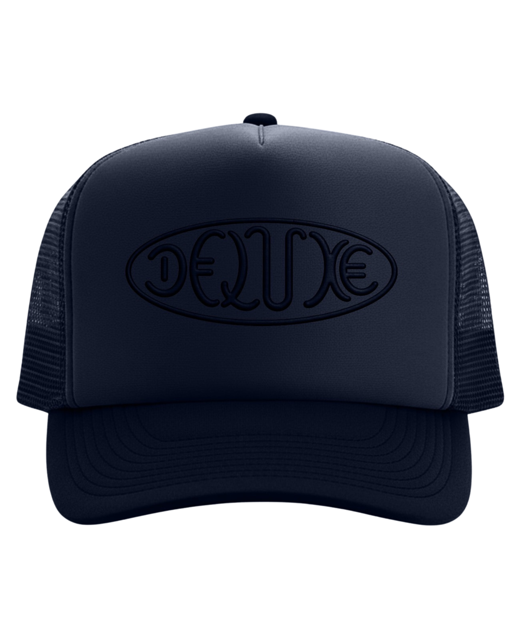 1DELUXE SNAPBACK TRUCKER HAT : BLUE