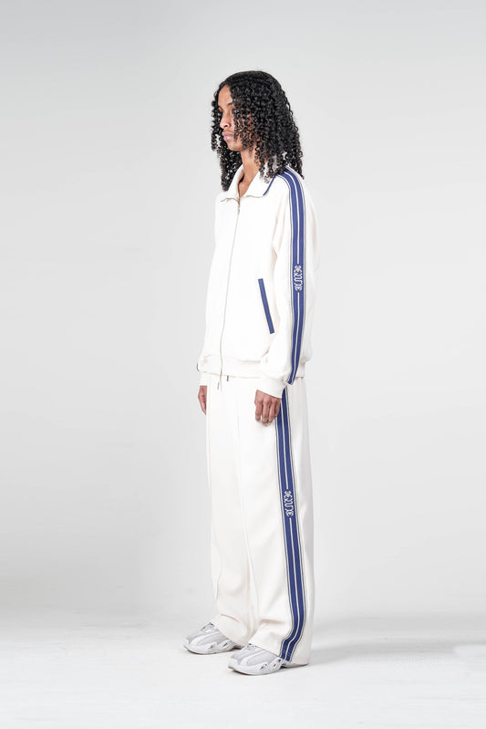 Deluxe Marque Track Jacket Mens: Cream