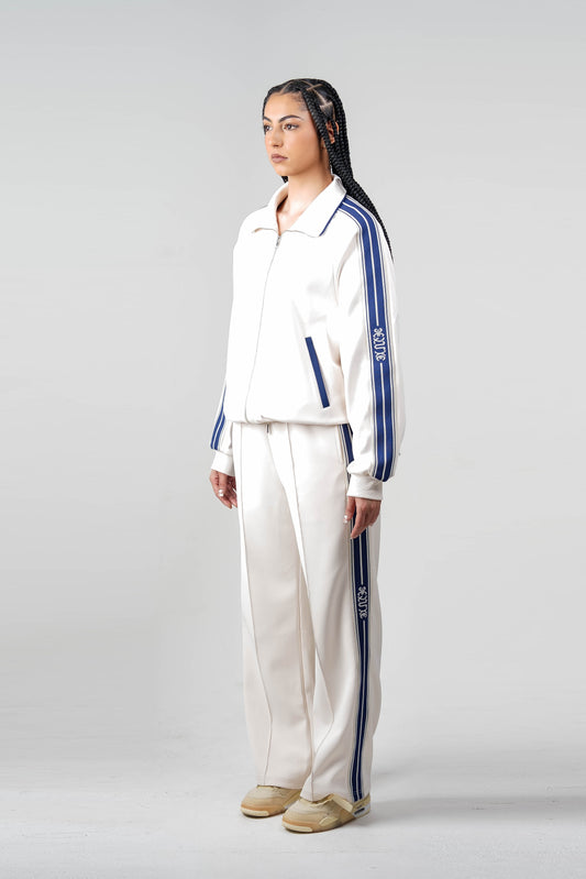 Deluxe Marque Track Jacket Woman : Cream
