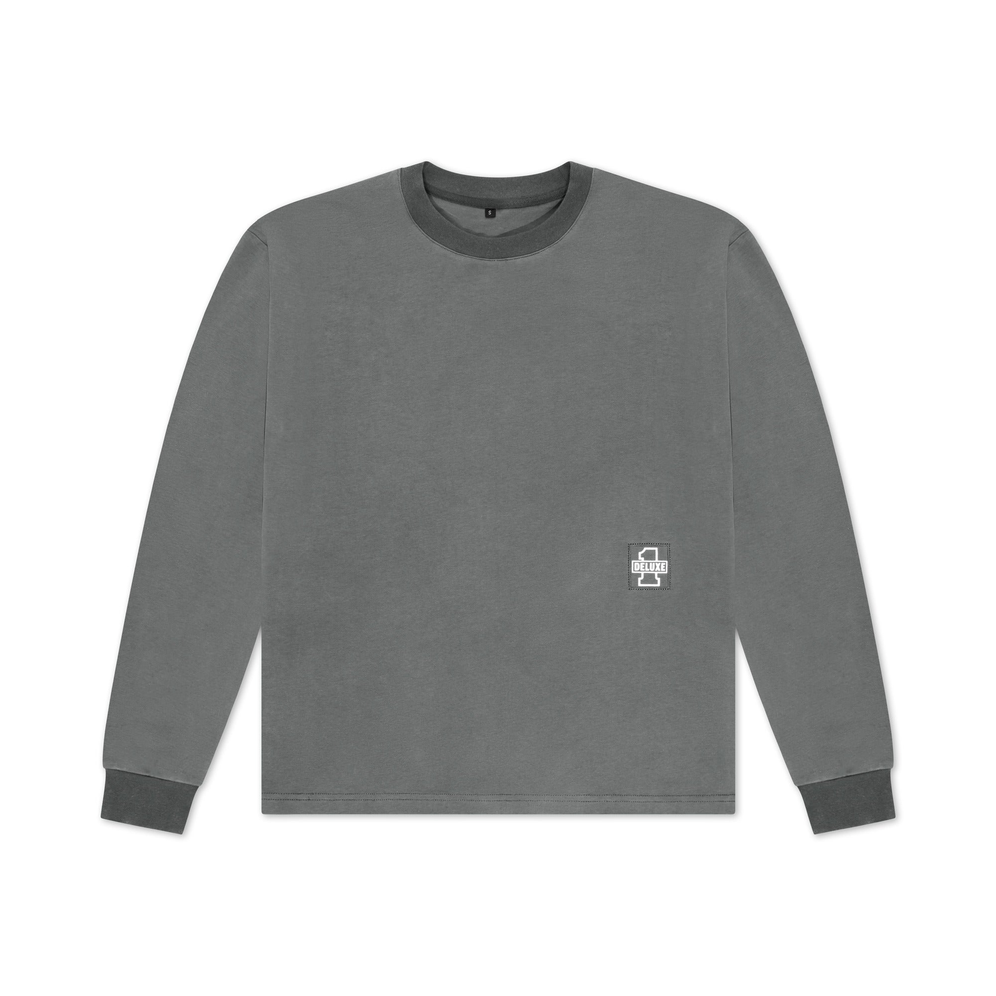 DELUXE LONG SLEEVE TEE : GREY