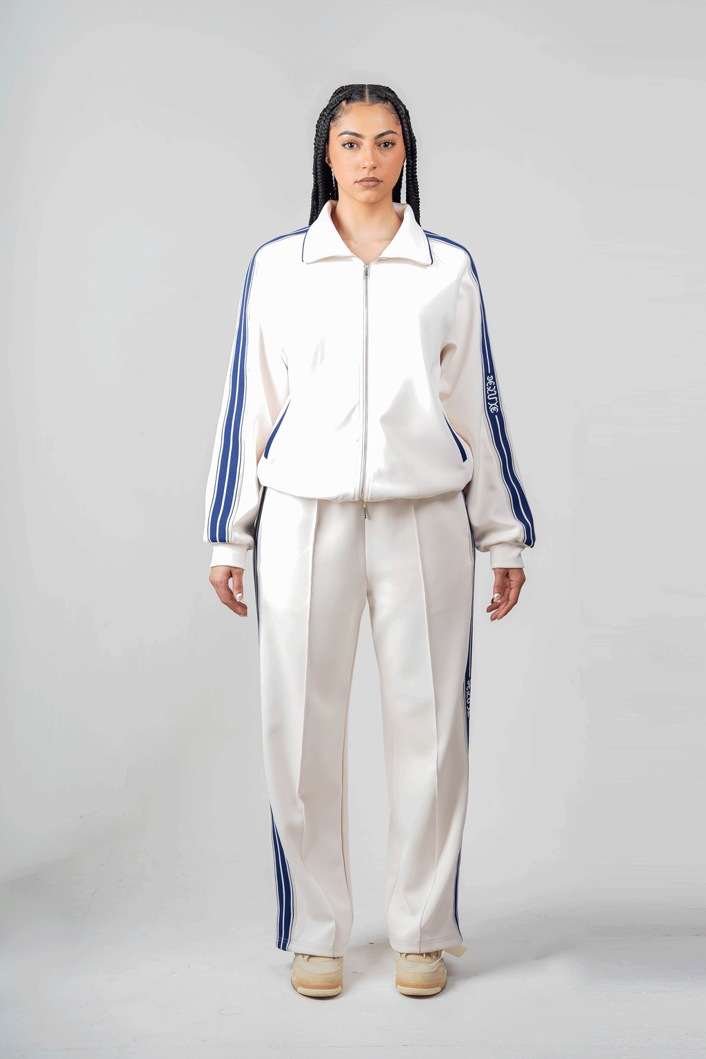 DELUXE MARQUE TRACK JACKET WOMAN : CREAM