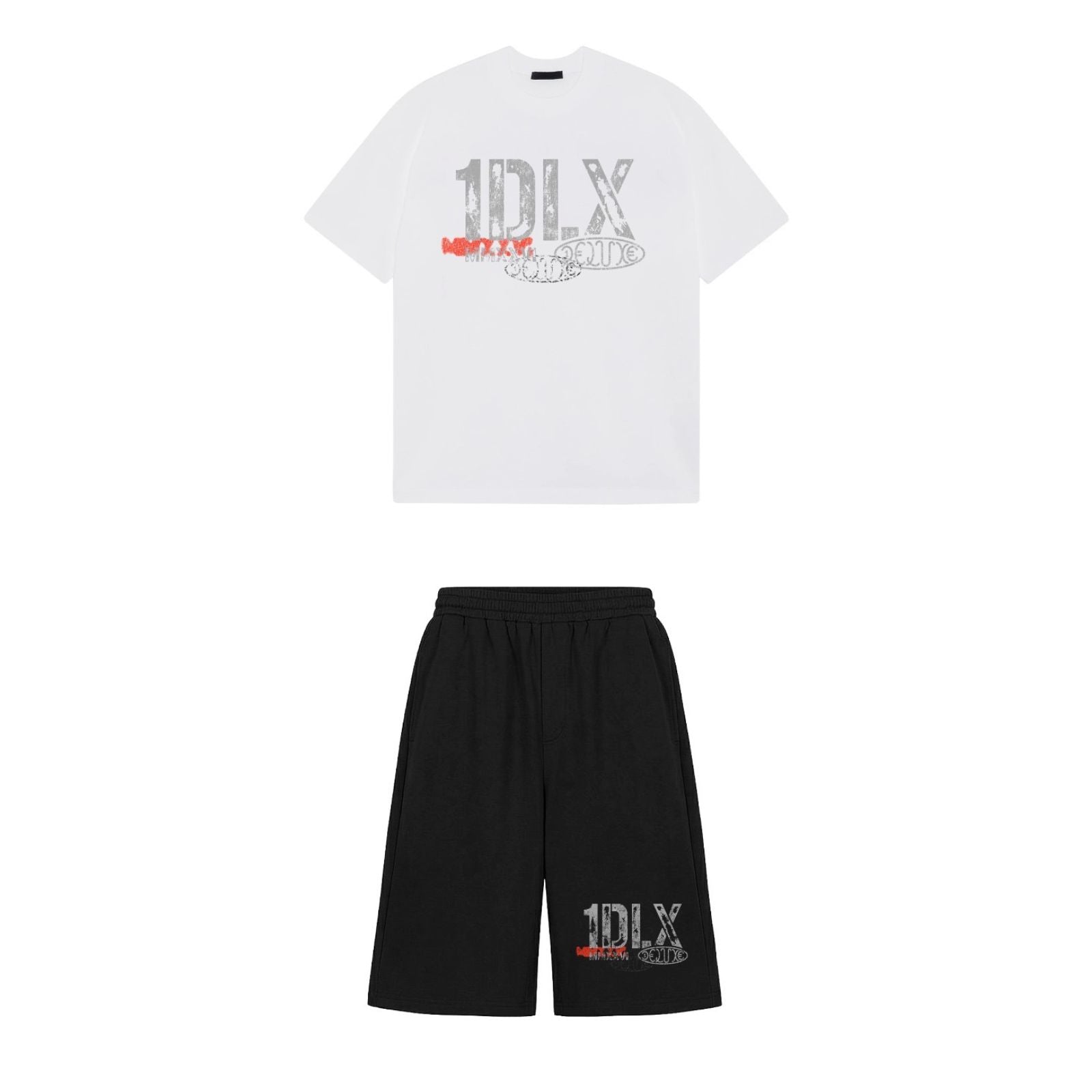1Deluxe Black Static Shorts Set