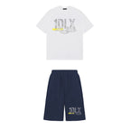 1Deluxe Blue Static Shorts Set