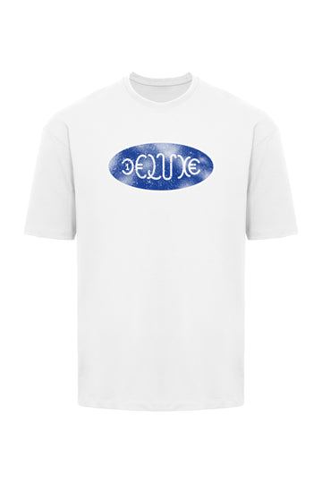 Deluxe White T-Shirt Distress Logo